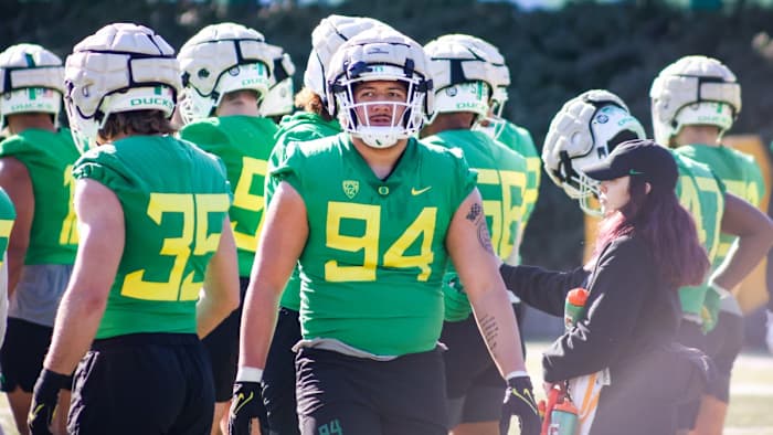 Oregon defensive lineman Sua'ava Poti.